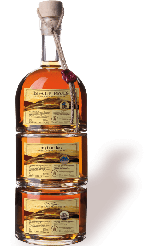 Stapelflasche Whiskys