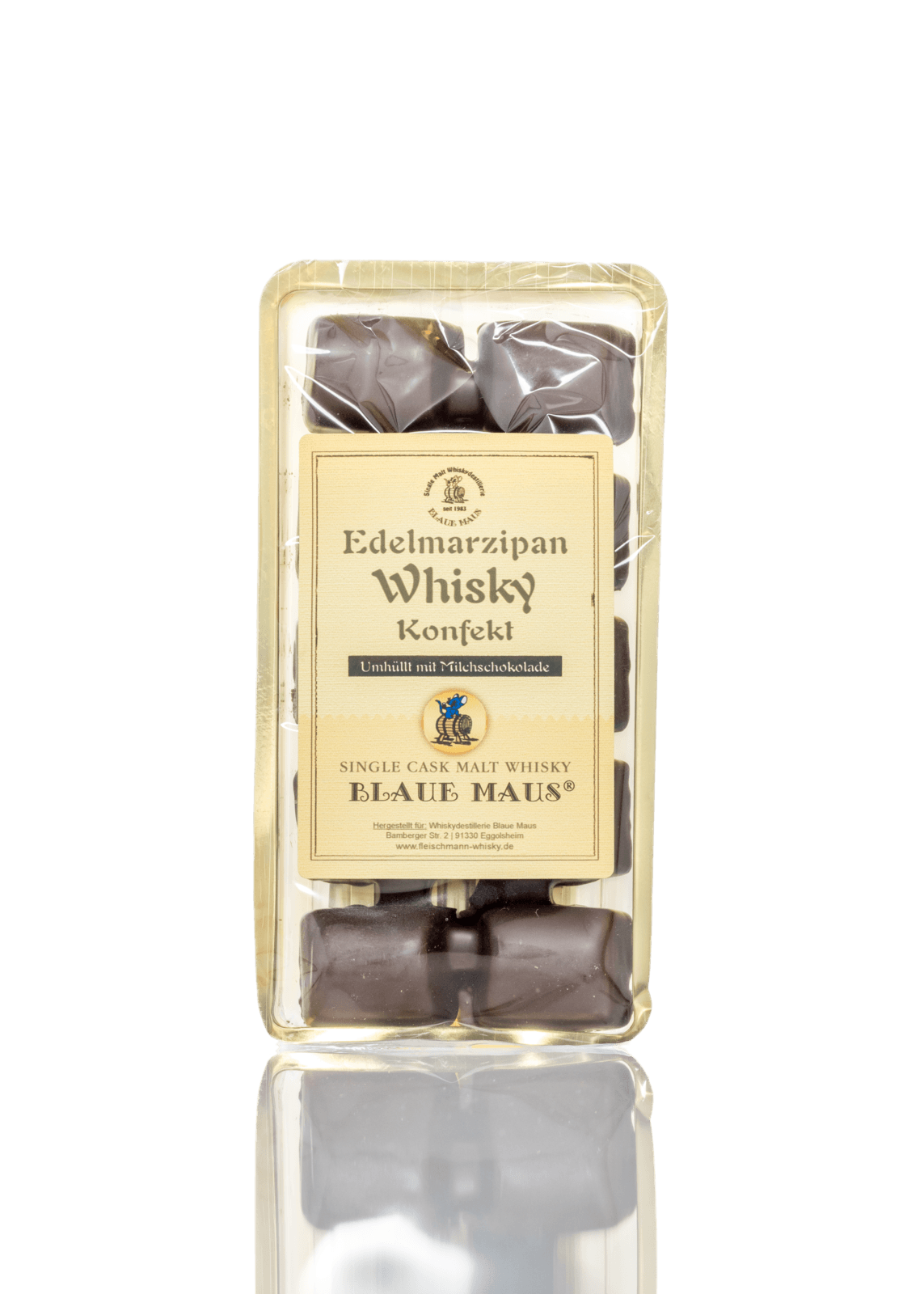 Blaue Maus Whisky Edelmarzipan Konfekt