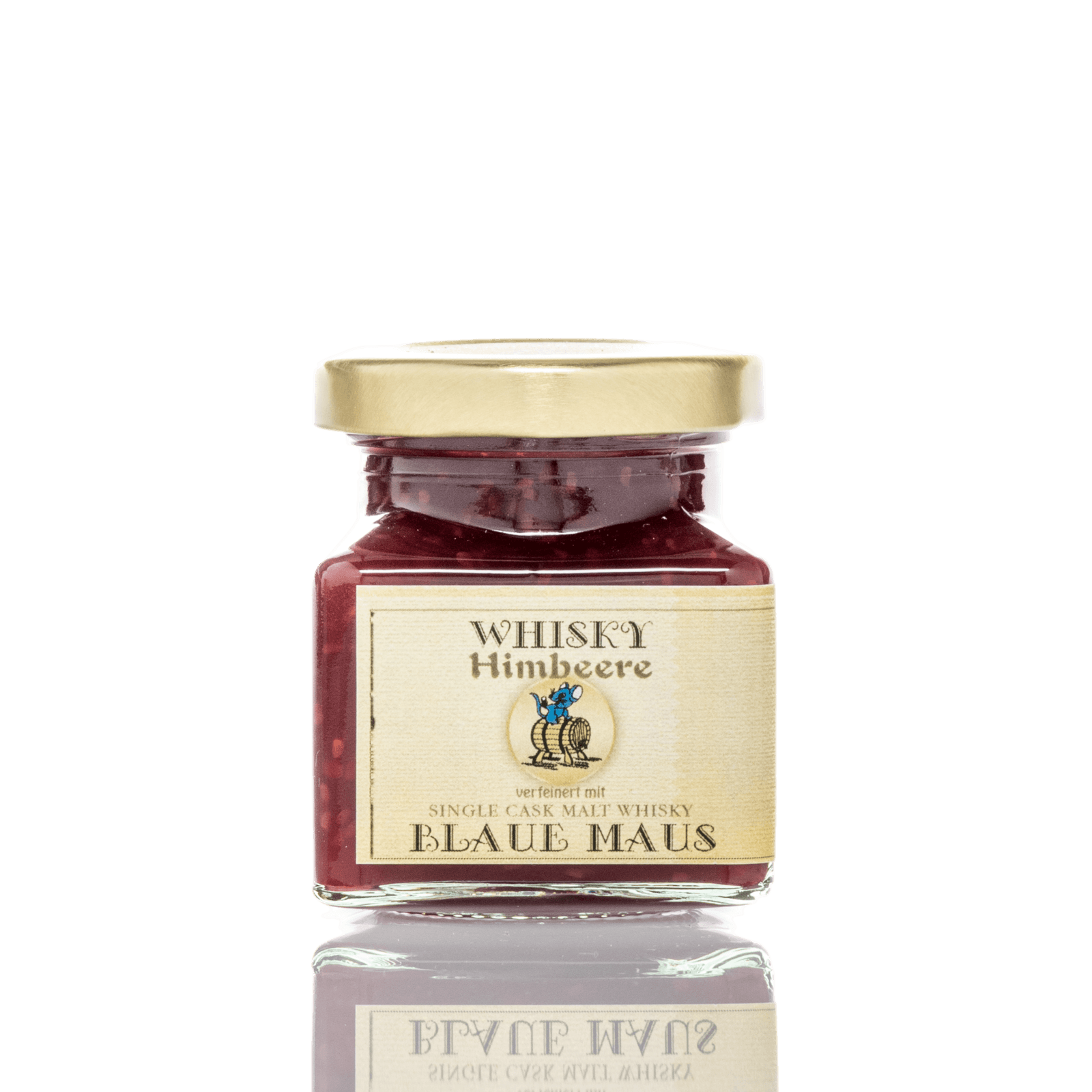 Blaue Maus Whisky Himbeer Marmelade